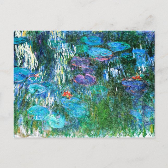 Postal Monet - Lilies de agua, 1916-1919, (Anverso)