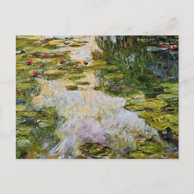 Postal Monet - Lilies de agua 1917-1919 (Anverso)