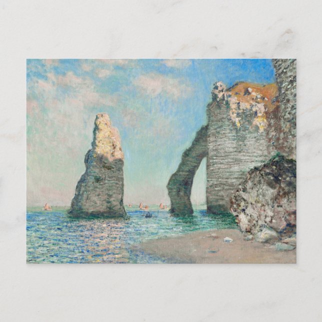 Postal Monet - Los acantilados de Etretat (Anverso)
