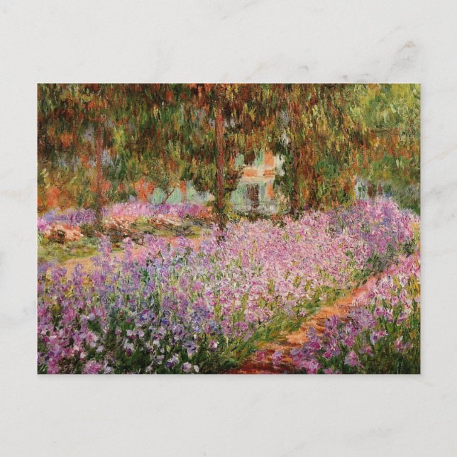 Postal Monet - Los irlandeses en el jardín de Monet (Anverso)