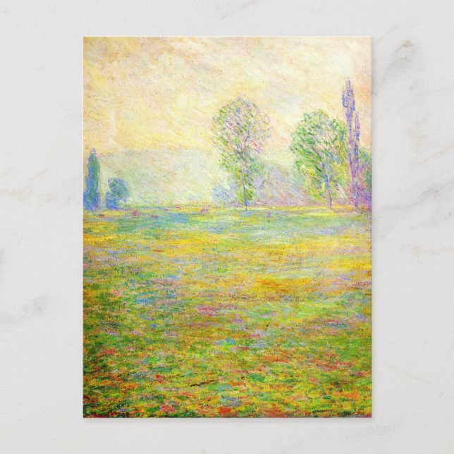 Postal Monet Meadows en Giverny Postcard (Anverso)