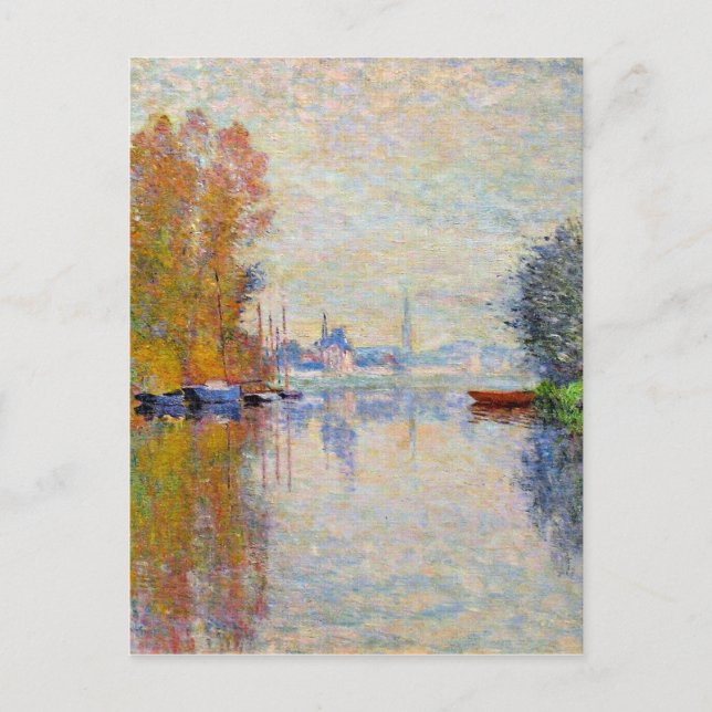 Postal Monet - Otoño en el Sena de Argenteuil (Anverso)