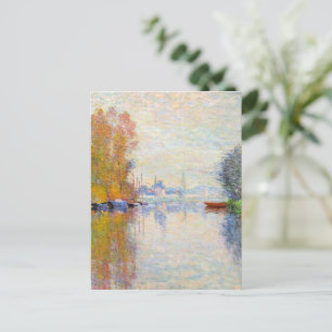 Postal Monet - Otoño en el Sena de Argenteuil