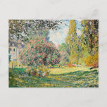 Postal Monet - Paisaje, El Parque Monceau,<br><div class="desc">El famoso cuadro de Claude Monet,  Paisaje,  El Parque Monceau.</div>