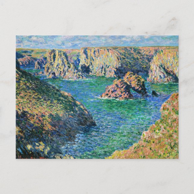 Postal Monet - Port Donnant, Belle Ile, (Anverso)