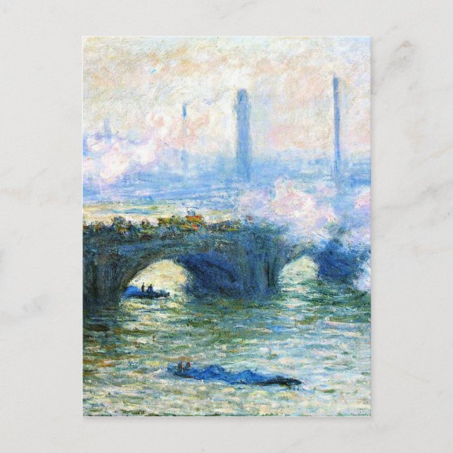 Postal Monet - Puente de Waterloo, Londres  (Anverso)