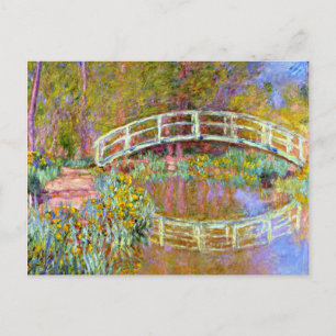 Postal Monet - Puente en el jardín de Monet