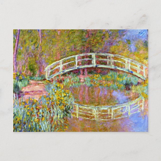 Postal Monet - Puente en el jardín de Monet (Anverso)