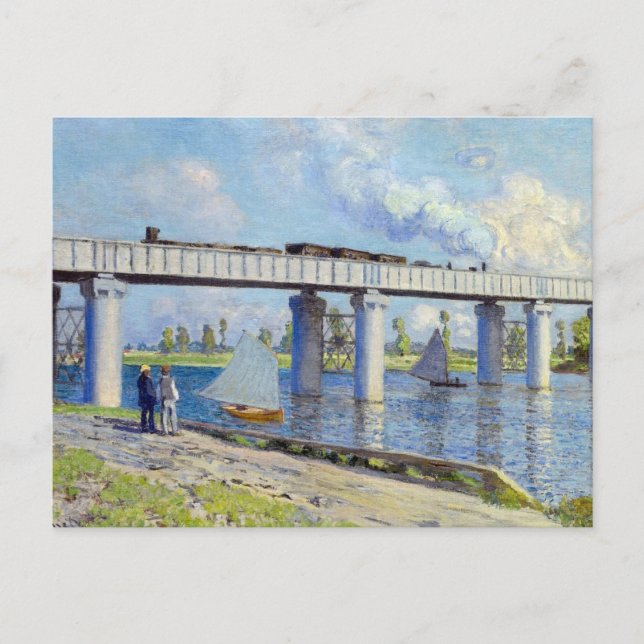 Postal Monet - Puente ferroviario en Argenteuil (Anverso)