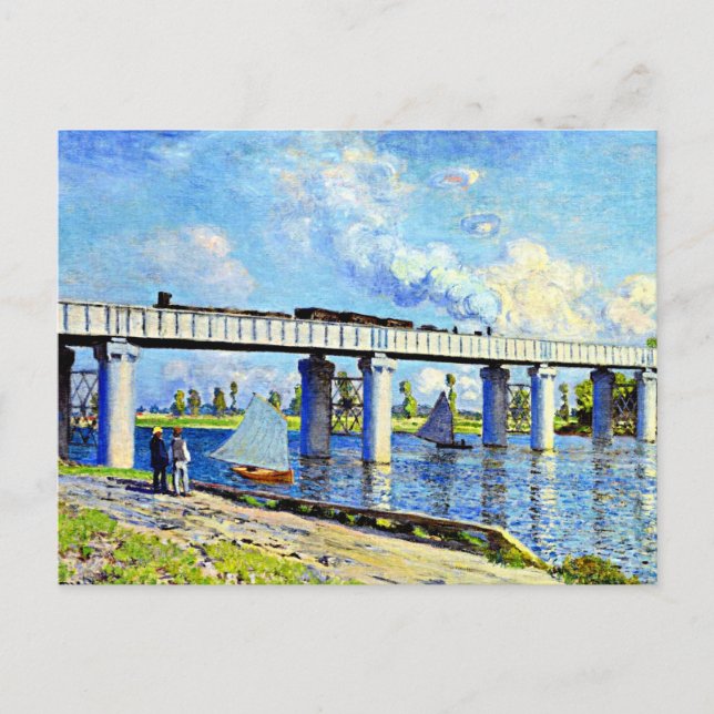 Postal Monet - Puente ferroviario en Argenteuil (Anverso)