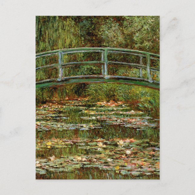 Postal Monet Puente Japonés Francés Giverney (Anverso)