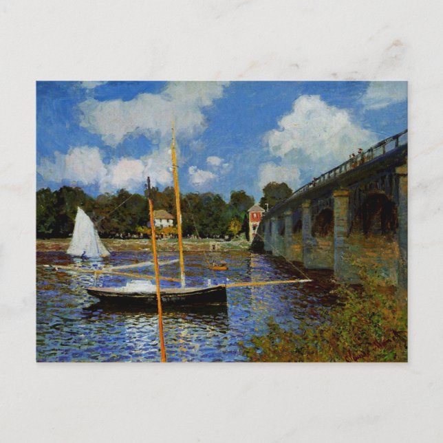 Postal Monet - Puente vial de Argenteuil (Anverso)