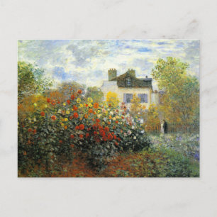 Postal Monet Rosa Garden Postcard