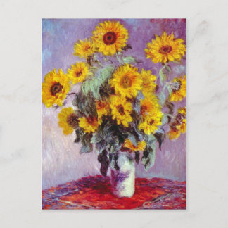 Postal Monet Sunflowers