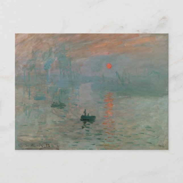 Postal Monet Sunset (Anverso)