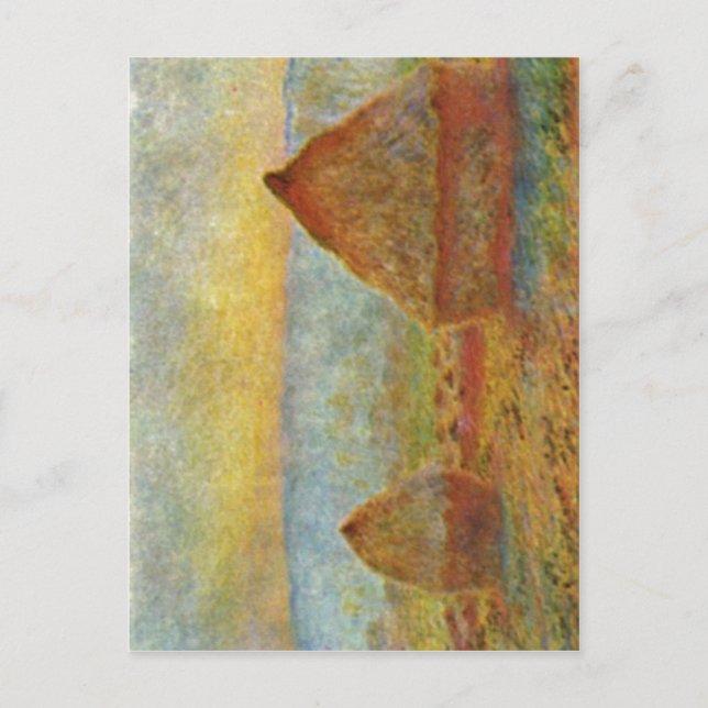 Postal ¿Monet, técnica 1884 de Claude Heuhaufen? l auf (Anverso)