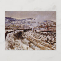 Monet - Tren en la nieve en Argenteuil,