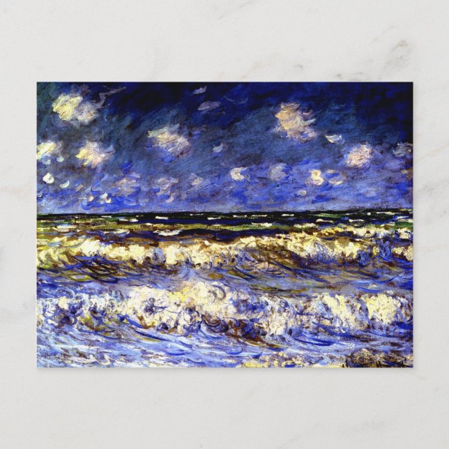 Postal Monet - Un mar tormentoso (Anverso)