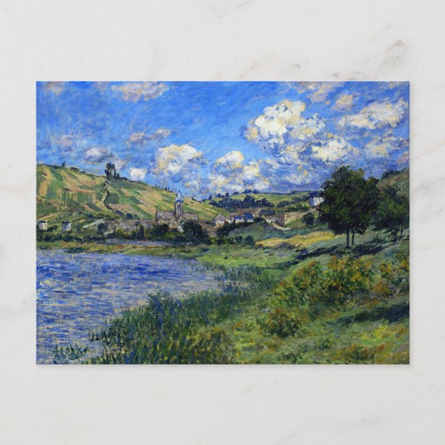 Postal Monet - Vetheuil, Paysage (Anverso)