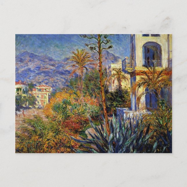Postal Monet - Villas de Bordighera (Anverso)