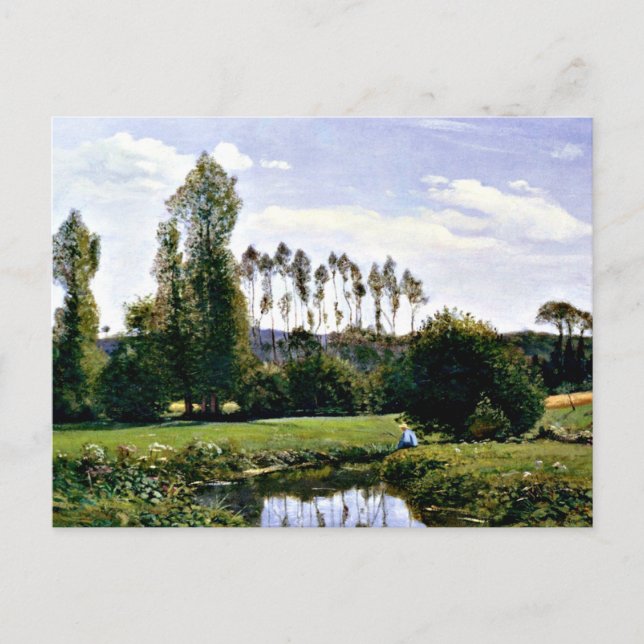 Postal Monet - Vista de las Ruelles Le Havre (Anverso)