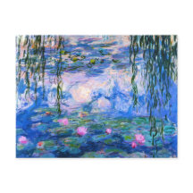 Postal Monet Water Lilies