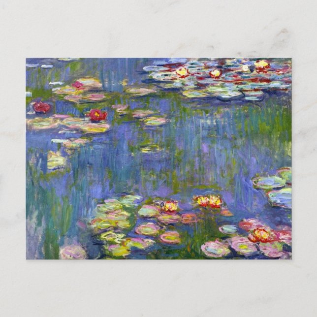 Postal Monet Water Lilies 1916 (Anverso)