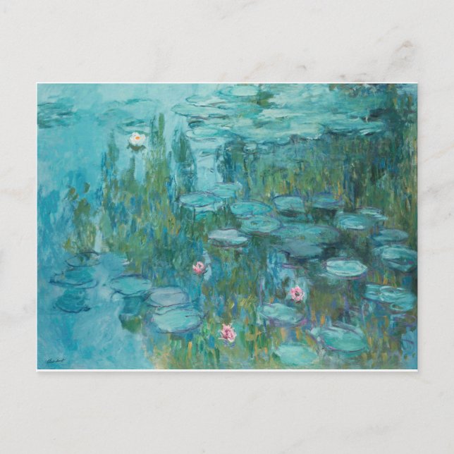 Postal MONET Water Lilis (Anverso)