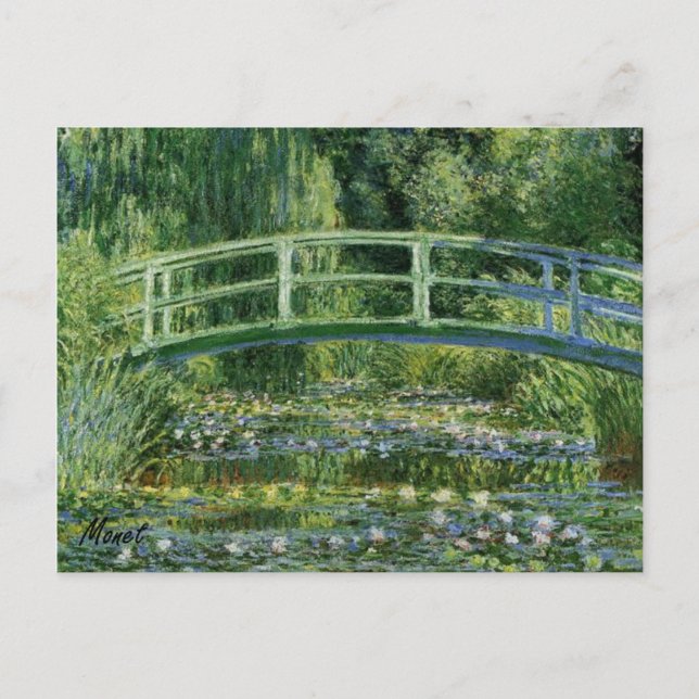 Postal MONET Water Lily Pond 1897 (Anverso)