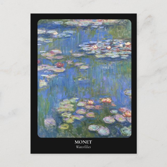Postal MONET / Waterlios (Anverso)