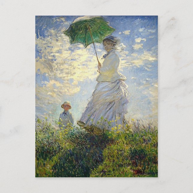 Postal Monet's Woman with a Parasol (Paseo / Paseo) (Anverso)