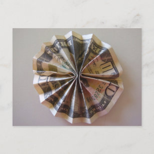 Postal Money Origami Rosette
