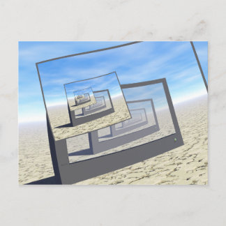 Postal Monitores surrealistas de bucle infinito