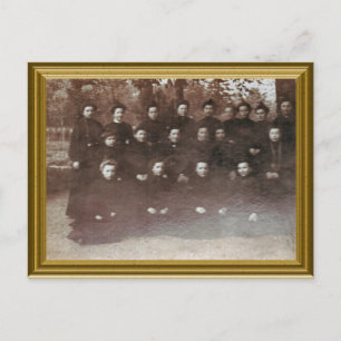 Postal Monjas de Novice, Francia 1890