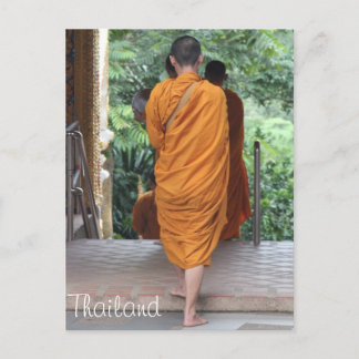 Postal Monje budista Tailandia