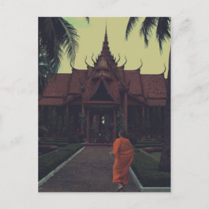 Postal Monje en el Museo