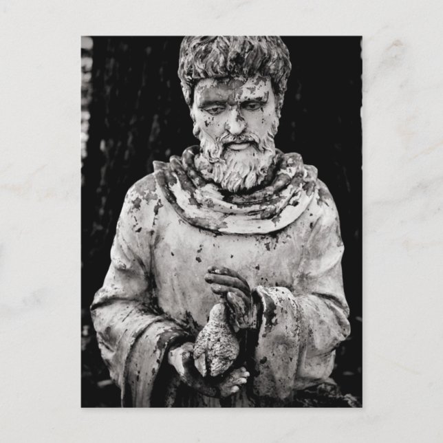 Postal Monje eterno (Anverso)