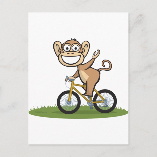 Postal Monkey Biker (Anverso)