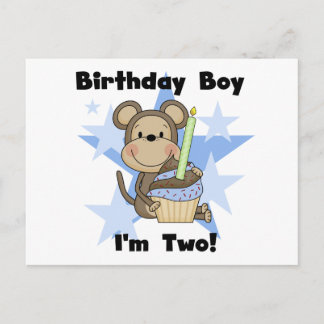 Postal Monkey Boy camisetas y regalos de cumpleaños