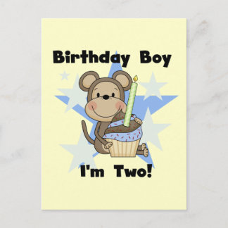 Postal Monkey Boy camisetas y regalos de cumpleaños