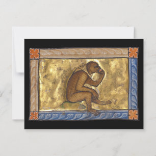 Postal Mono Bestiario Medieval c. 1270