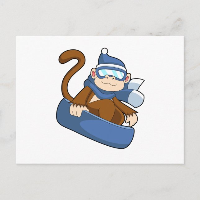 Postal Mono como snowboard con Sonowboard.PNG (Anverso)