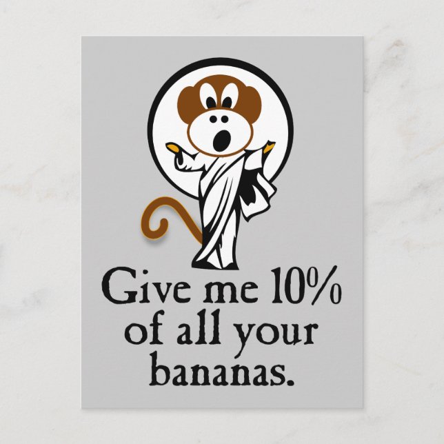 Postal Mono de alegría (Anverso)