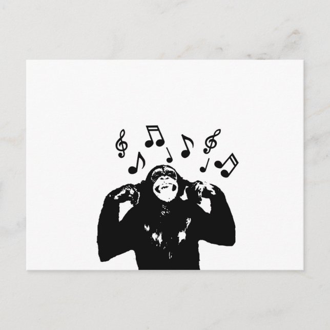 Postal mono de música (Anverso)