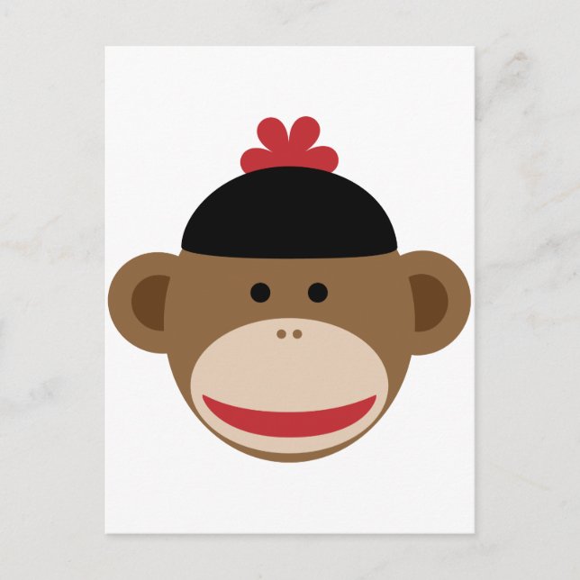 Postal mono de sock (Anverso)