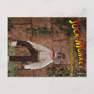 Postal Mono del Suelo y el Banano Dorado