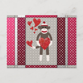 Postal Mono enamorado.