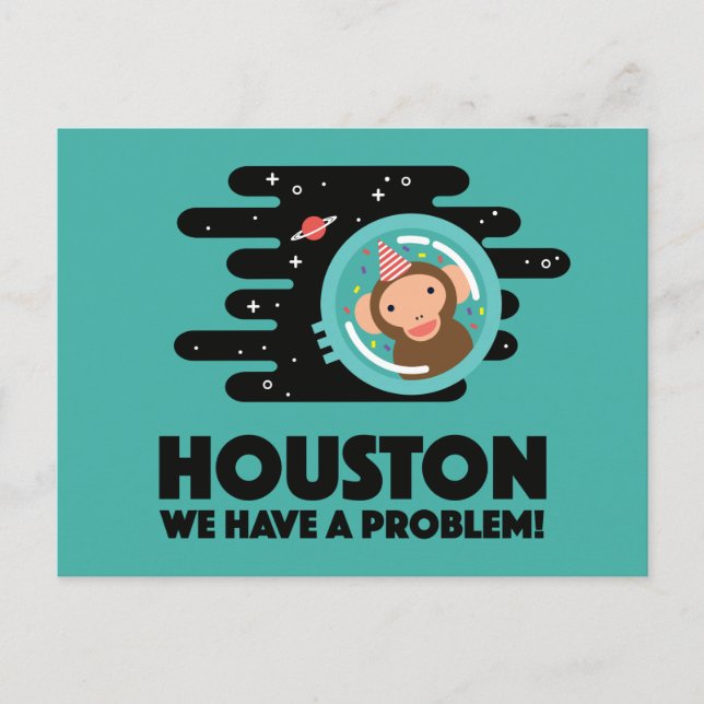 Postal Mono espacial (Anverso)