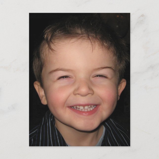 Postal Mono feliz (Anverso)