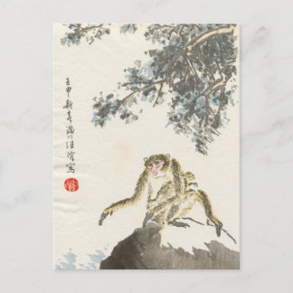 Postal Mono japonés